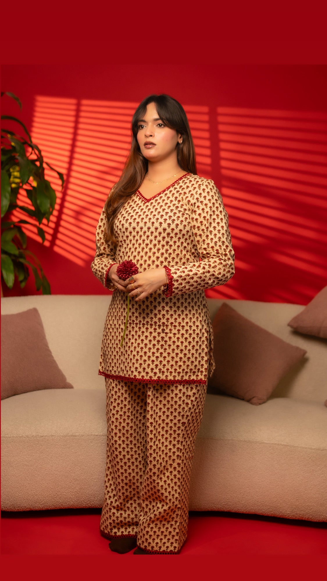 Ruhaniyat| Block Print Pure Cotton 2pc Set