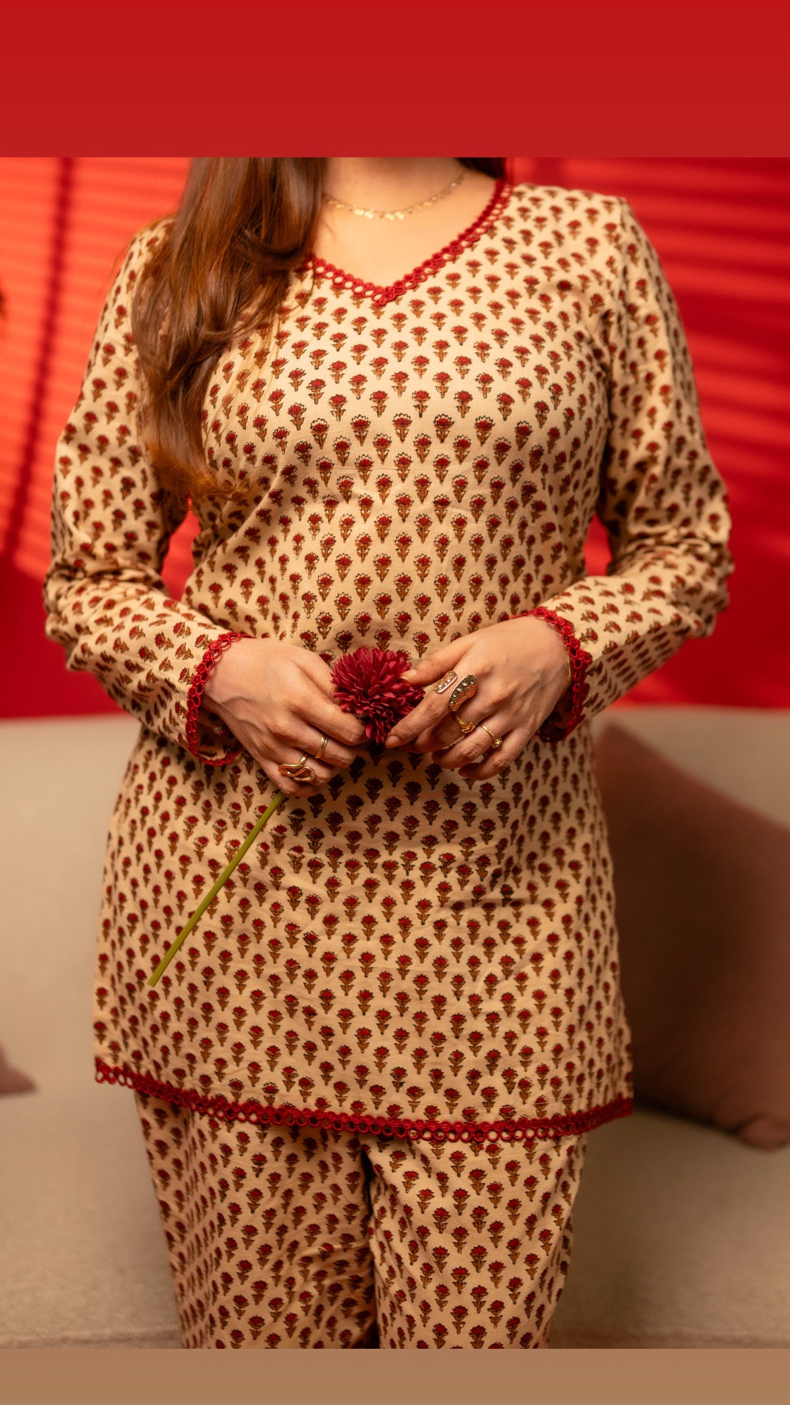 Ruhaniyat| Block Print Pure Cotton 2pc Set